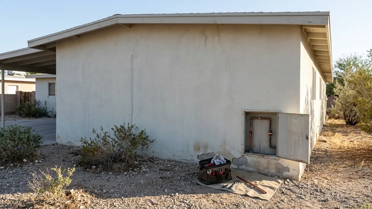 Burst pipe repair in Las Vegas, NV — illustrative local service scene