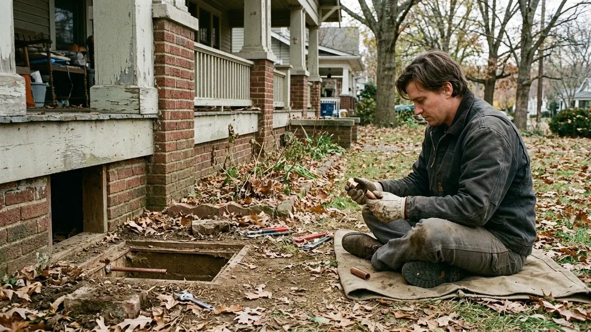 Burst pipe repair in Nashville, TN — illustrative local service scene