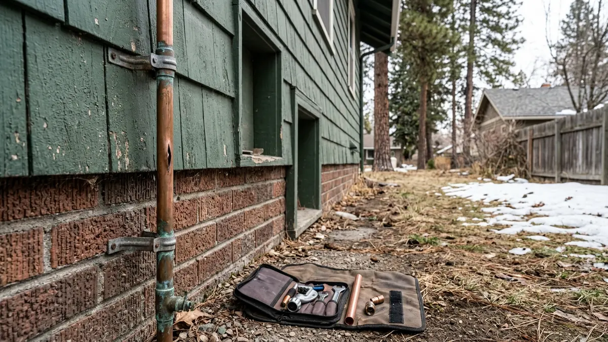 Burst pipe repair in Spokane, WA — illustrative local service scene